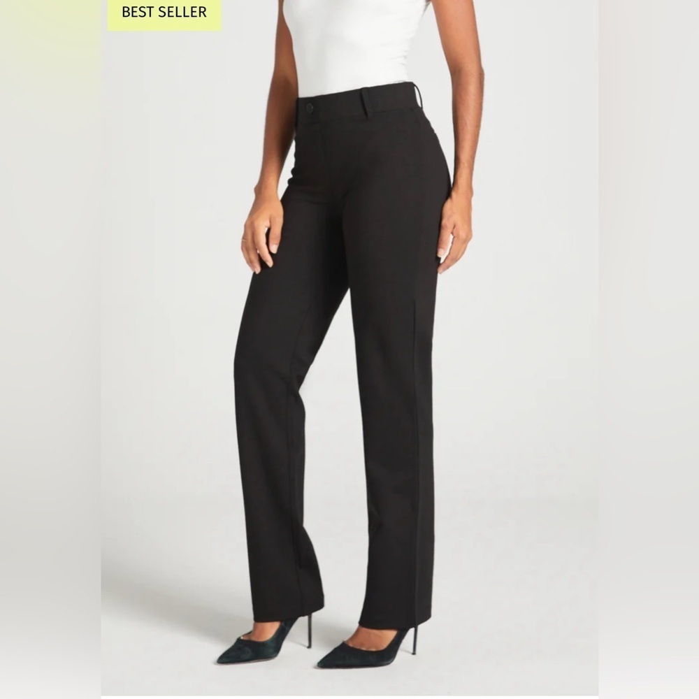 EUC Betabrand Classic Dress Pant Yoga Pant Straight. Size L